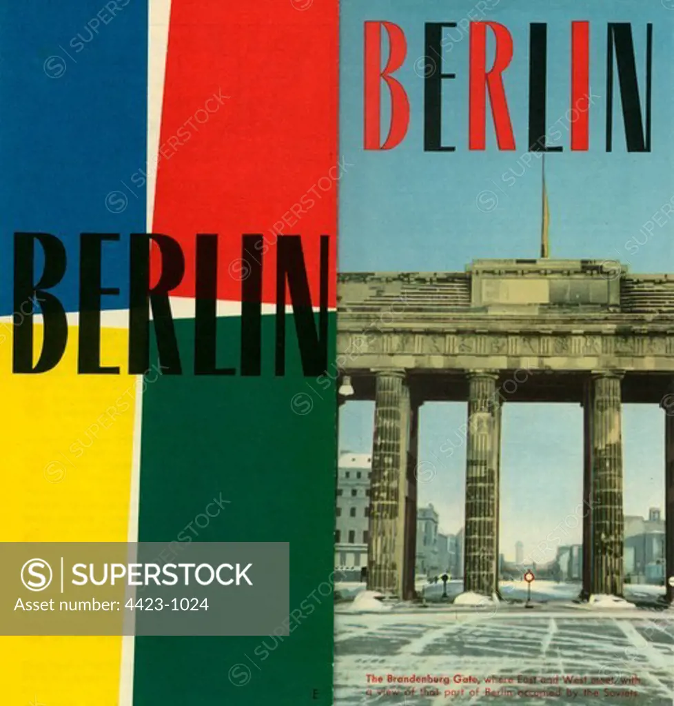 Brochure from 1959 for Berlin, Germany.