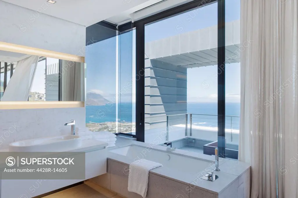 Bathroom in modern house, Cape Town, South Africa