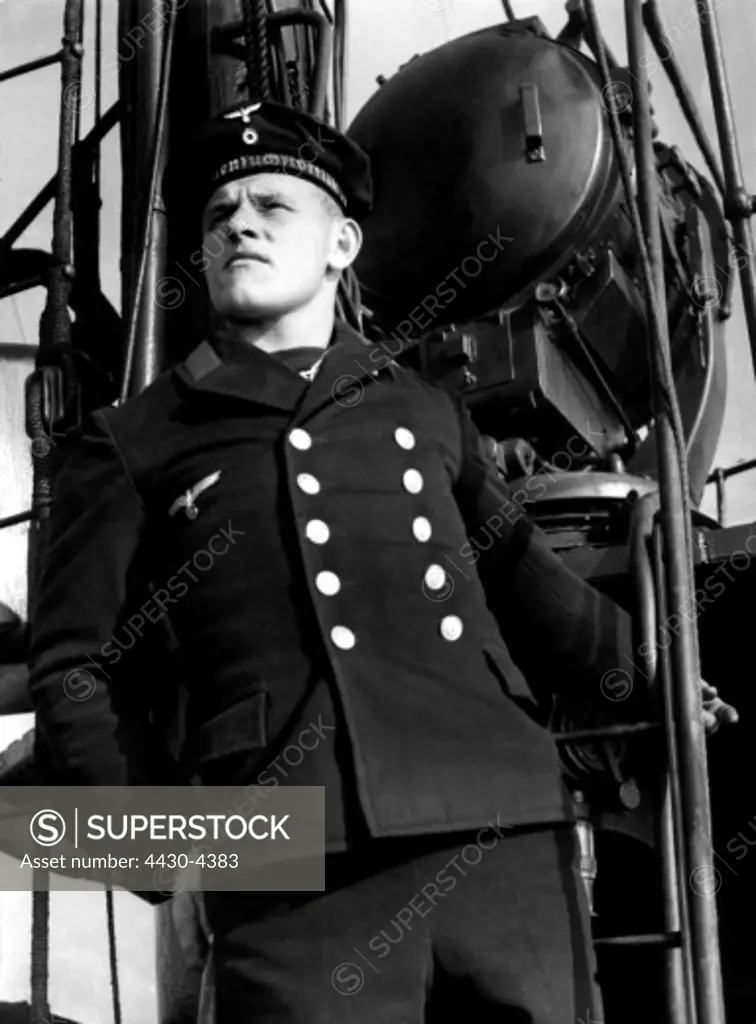 National Socialism Nazism military navy sailor of a minesweeper flotilla circa 1940,