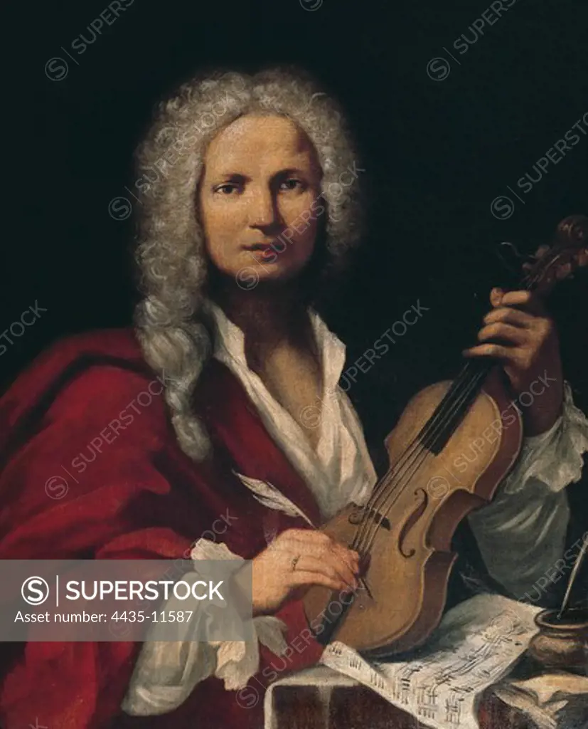 Vivaldi, Antonio (1678-1741). Italian school. Oil on canvas. ITALY. EMILIA-ROMAGNA. Bologna. Musical Bibliographical Museum.