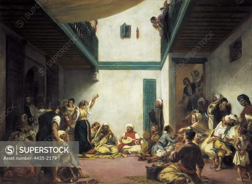 DELACROIX, Eugne (1798-1863). Jewish Wedding in Morocco. 1841. Romanticism. Orientalism. Oil on canvas. FRANCE. ëLE-DE-FRANCE. Paris. Louvre Museum.