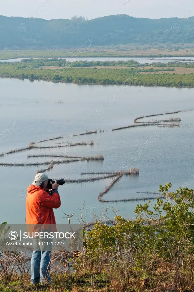 Traditional Fish Traps at Kosi Bay. Manguzi (Kwangwanase). Isimangaliso Wetland Park (Greater St Lucia Wetland Park.  KwaZulu Natal. South Africa