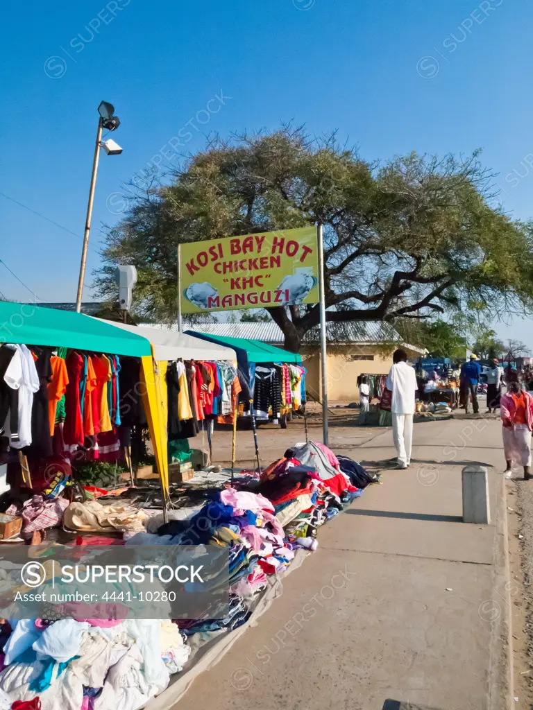 Street scene. Manguzi (Kwangwanase). Maputaland. KwaZulu Natal. South Africa