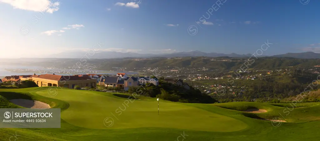 View of Phezula Golf Course. Knysna. Garden Route. Western Cape, South Africa.