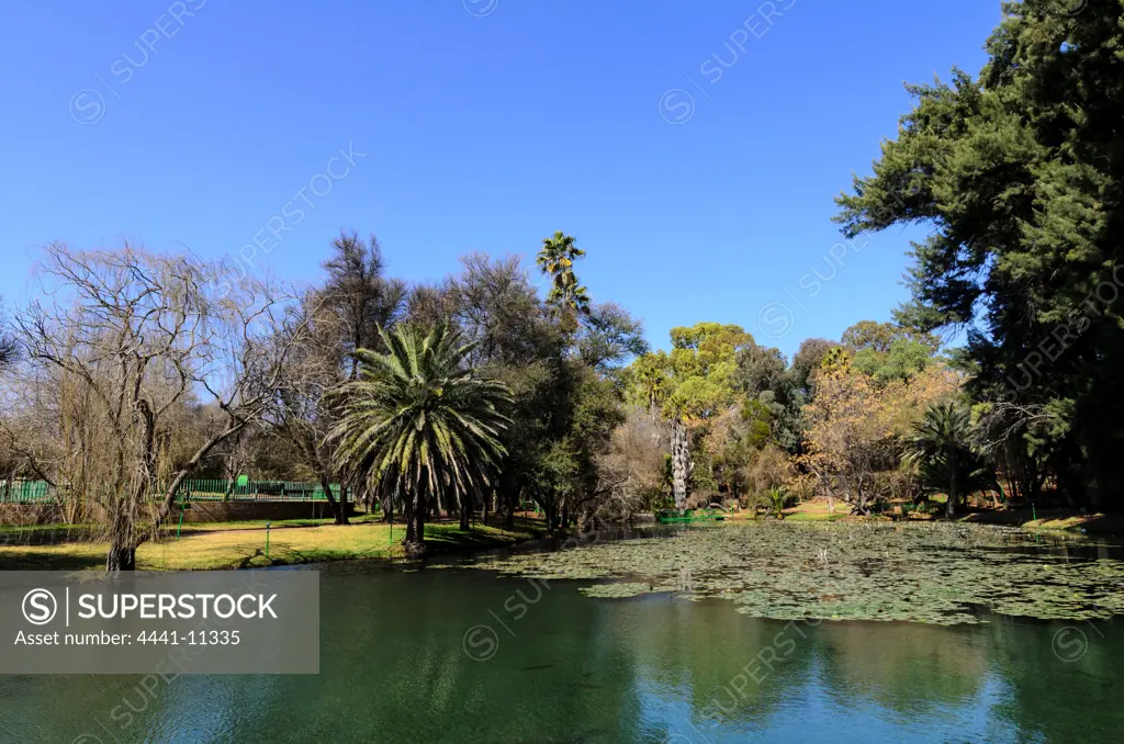 The Eye of Kuruman (Afrikaans: Die Oog) is a spring in the town of Kuruman. It is the largest known natural spring in the southern hemisphere. It forms a small lake in the middle of the town. Northern Cape. South Africa.