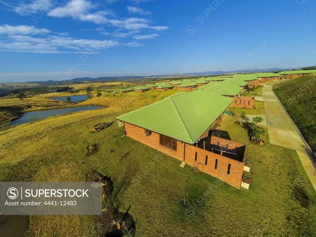 Aerial View of Amber Ridge and Amber Valley Retirement Villages. Howick. KwaZulu Natal Midlands. South Africa