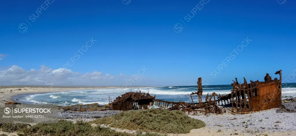 (Ship) Wreck of the Border. Near Kleinzee (Kleinsee). Namaqualand. Northern Cape. South Africa.