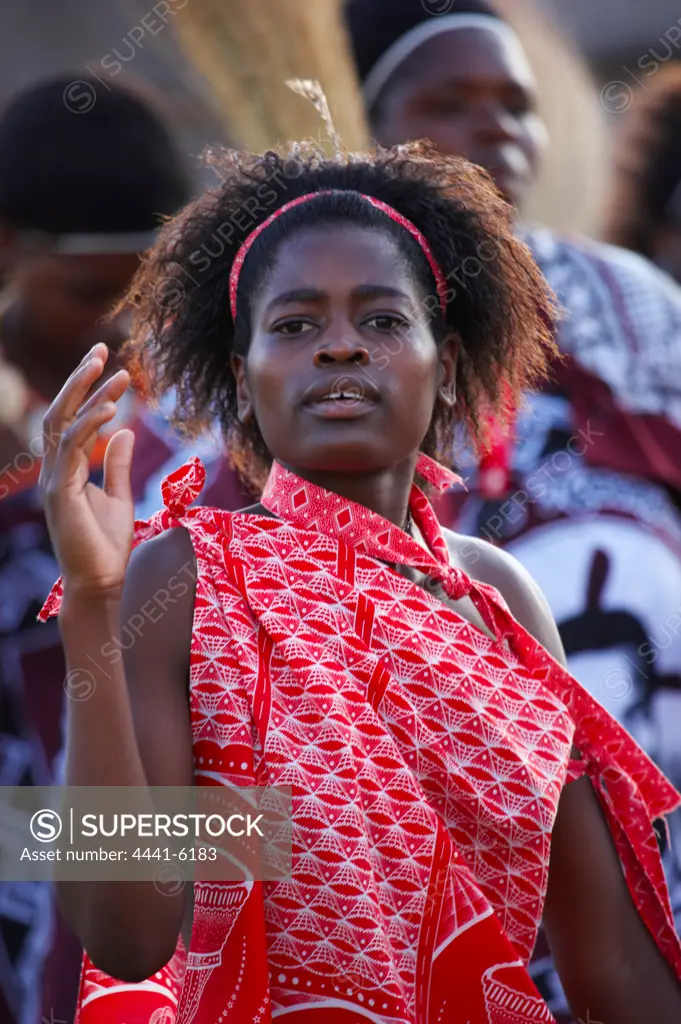 Swazi dancing. Ebutsini Cultural Village. Near Barbeton. Mpumalanga. South Africa.