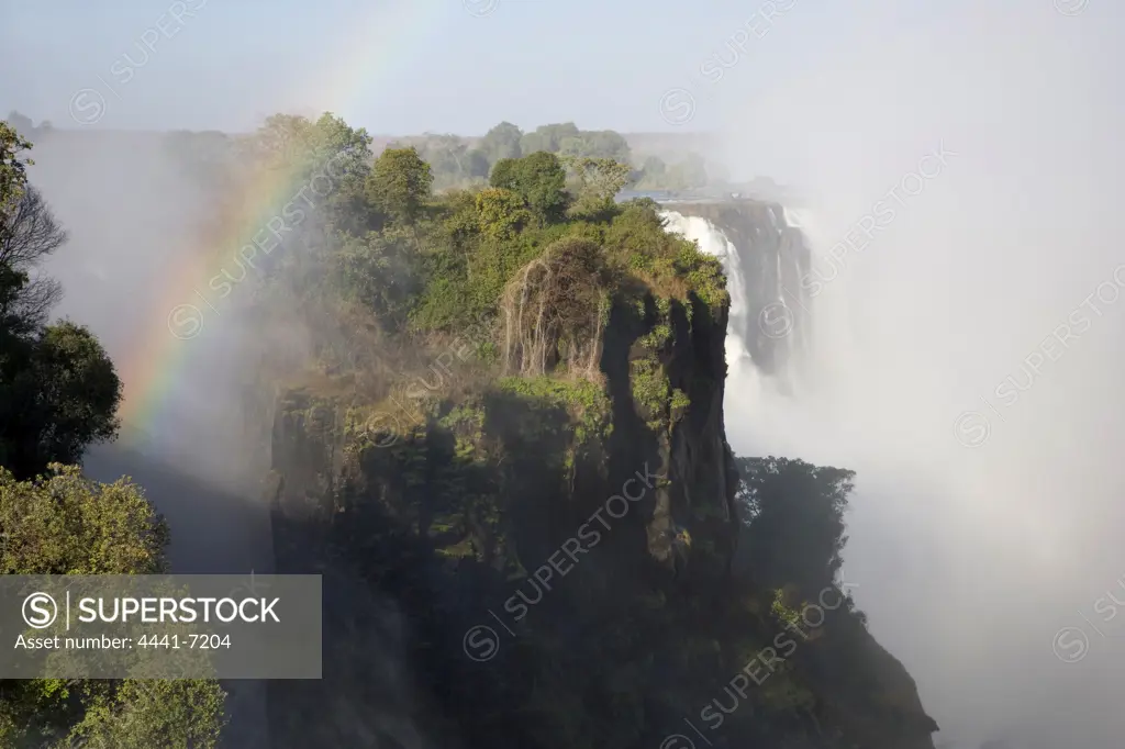 Victoria Falls or Mosi-oa-Tunya at the Devil's Cataract. Zimbabwe