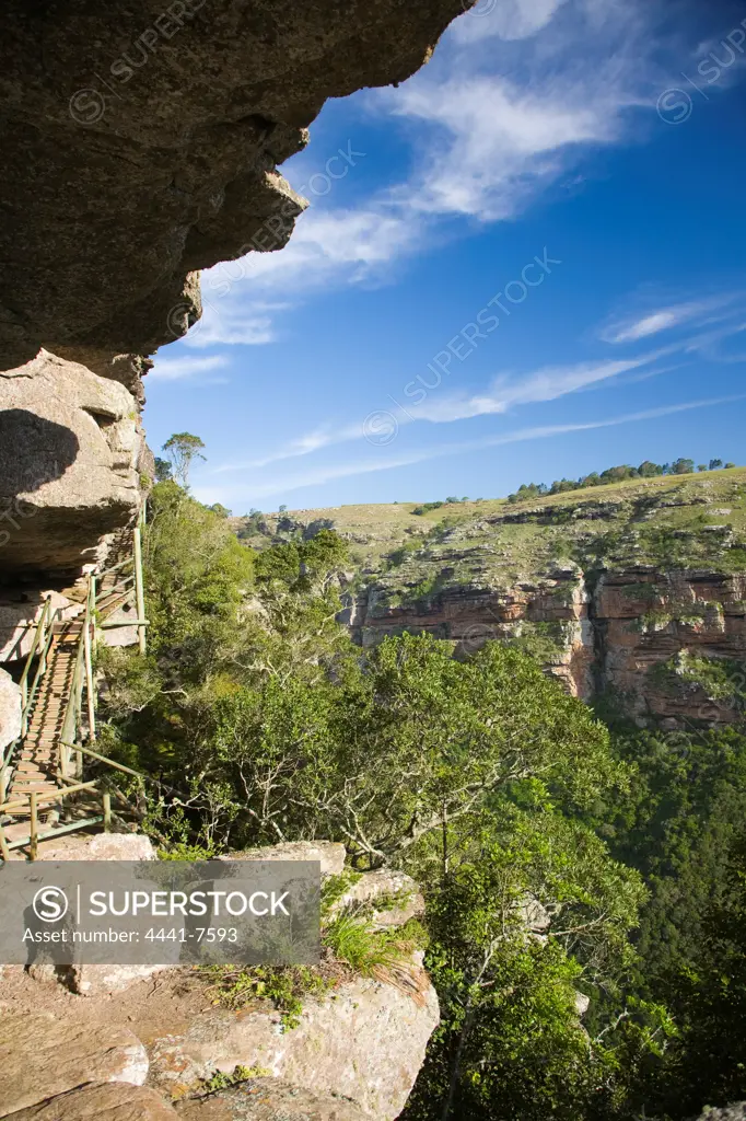 San or Bushman caves at Lake Eland. Near Port Shepstone. KwaZulu Natal South Coast. South Africa