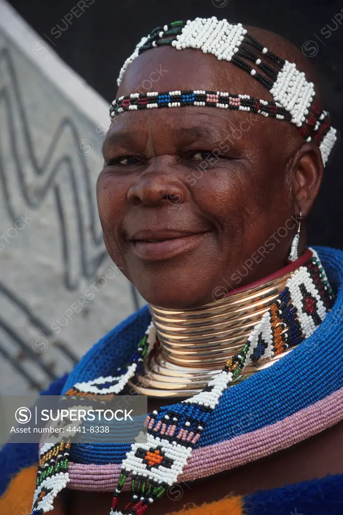 Ndebele Woman. Portrait. Botshabelo Historical Village. Mpumalanga. South Africa.