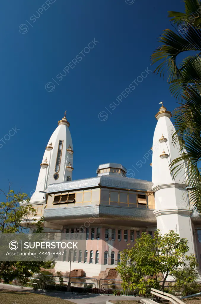 The Hare Krishna temple, known as the Sri Sri Radhanath Temple of Understanding. Chatsworth. Durban. KwaZulu Natal. South Africa.