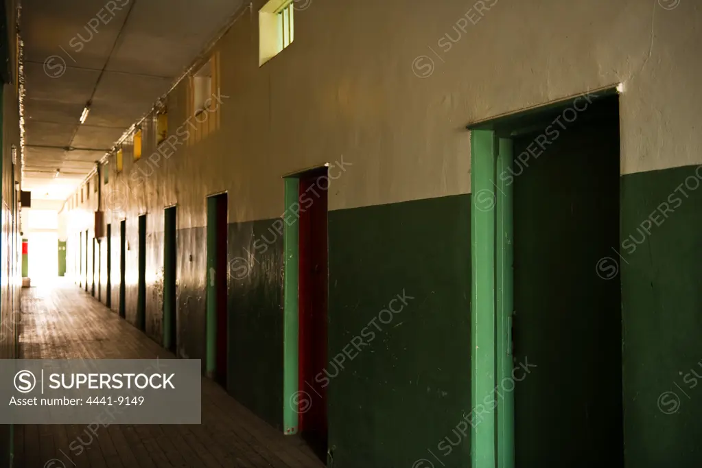 The Old Prison dates back to 1862 when the first cell-block was commissioned. Among its more notable prisoners were King Dinuzulu ka Cetshwayo, Langalibalele, Moses Mabhida, Kasturba Gandi, Harry Gwala and Peter Brown. Pietermaritzburg. KwaZulu Natal. South Africa