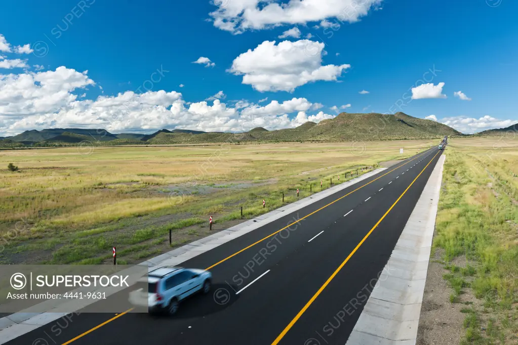 The N1 Highway near Gariep Dam. Free State. South Africa