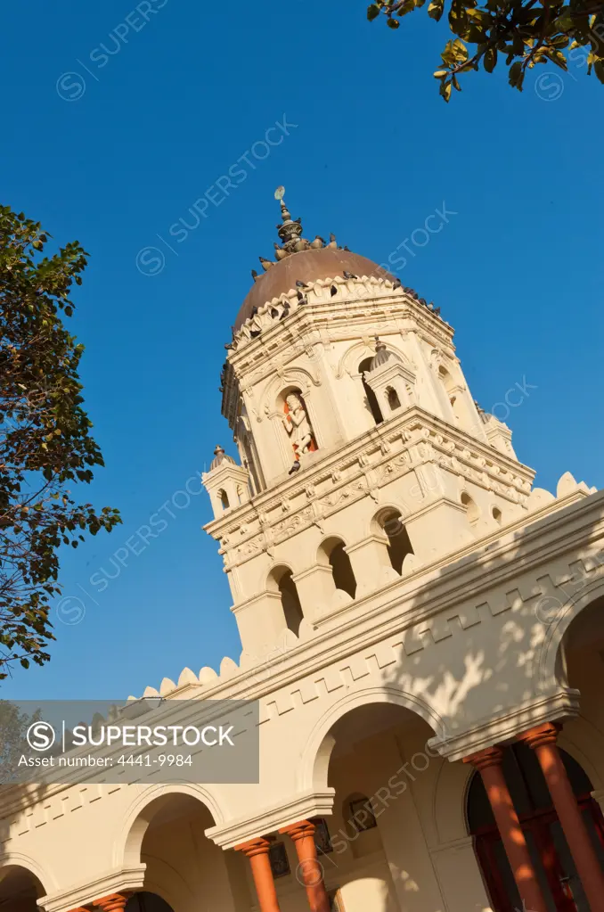 Durban Hindu Temple. Durban. KwaZulu Natal. South Africa. This picturesque Hindu Temple is located close to the city center, and makes for an interesting visit regardless of faith. It is dedicated to Lord Ganesha, but Shiva is also worshipped here.