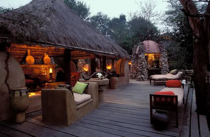 Lounge at Grumeti Camp. Serengeti. Tanzania