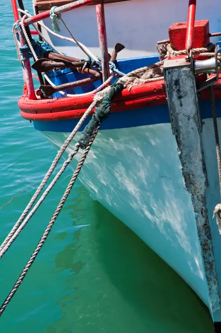 Fishing boats at Kalkbaai (Kalk Bay). Cape Town. Western Province. South Africa