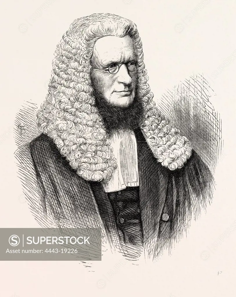 SIR R.D. HANSON, CHIEF JUSTICE OF THE SUPREME COURT, SOUTH AUSTRALIA, 1869