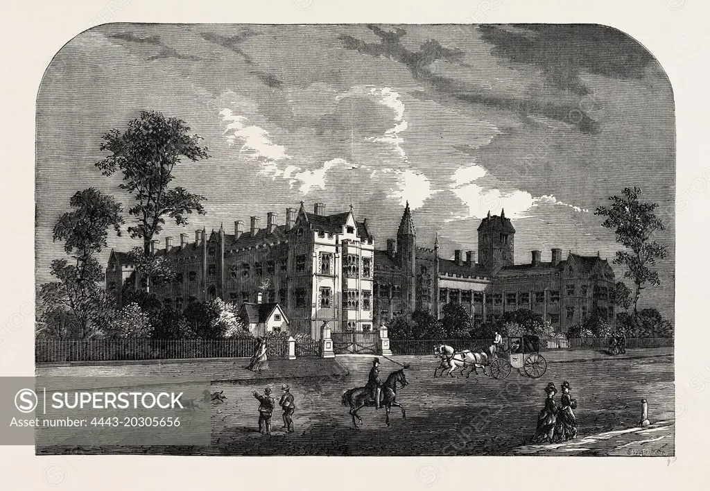 THE CONSUMPTION HOSPITAL, BROMPTON. London, UK, 19th century engraving