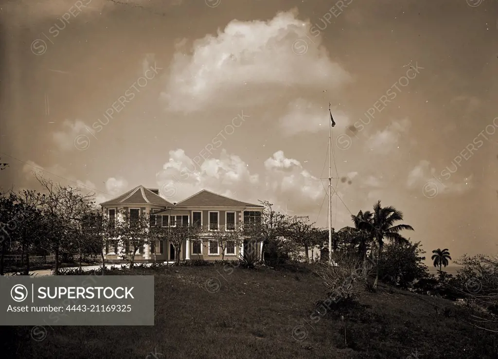 Governor's residence, Nassau, Bahama Isl'ds, Government House (Nassau, Bahamas), Official residences, Mountains, Bahamas, Nassau, Bahamas, Fitzwilliam, Mount, 1901