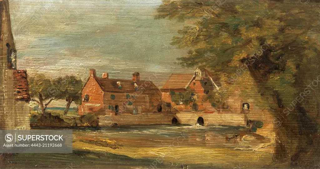 Flatford Mill, John Constable, 1776-1837, British