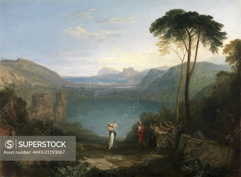 Lake Avernus: Aeneas and the Cumaean Sybil, Joseph Mallord William Turner, 1775-1851, British