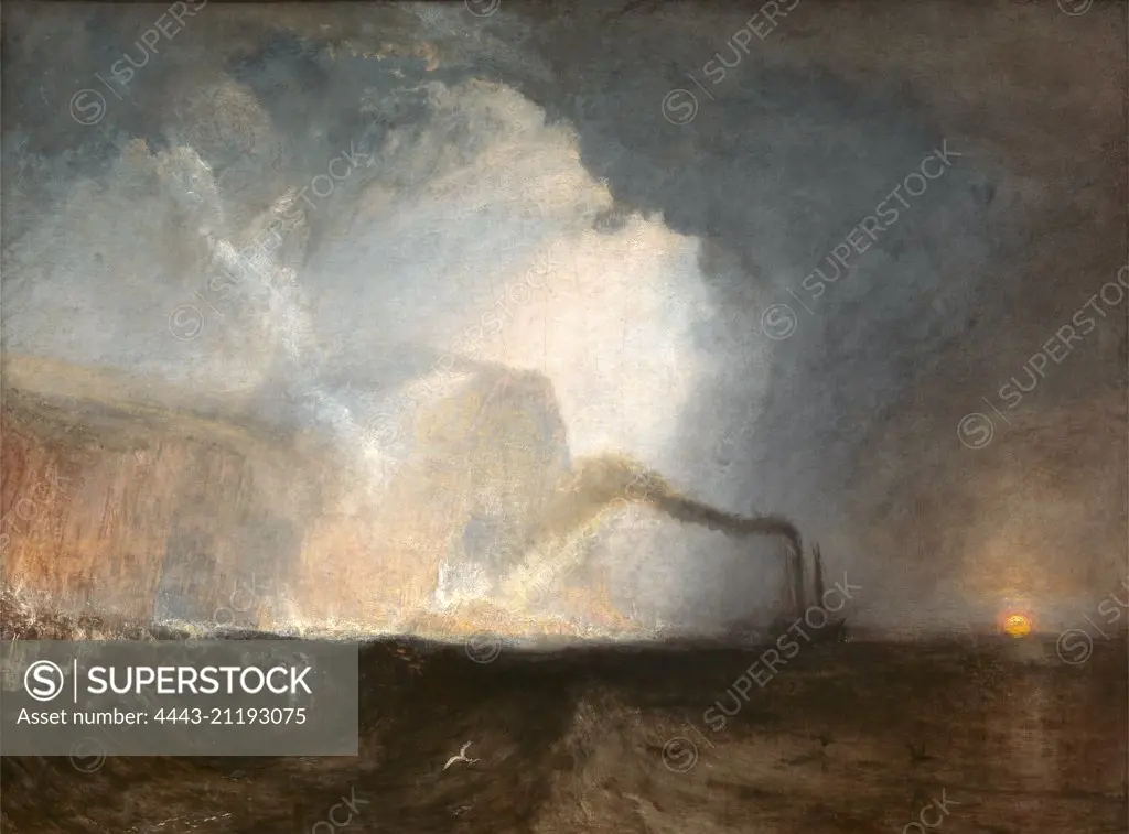 Staffa, Fingal's Cave Signed, lower right: "J.M.W. Turner RA", Joseph Mallord William Turner, 1775-1851, British