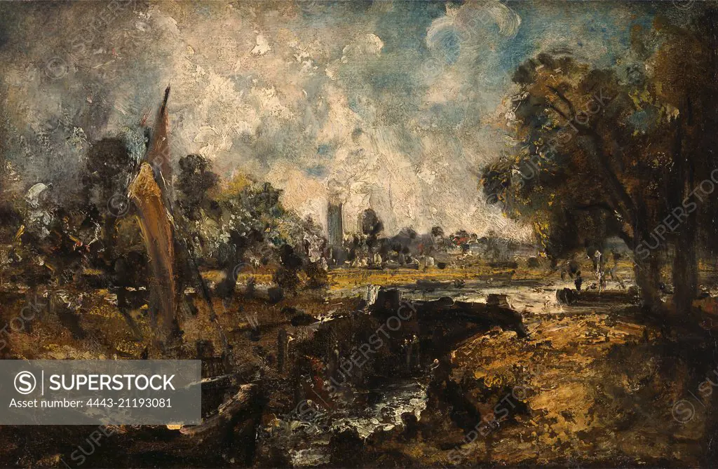 Dedham Lock, John Constable, 1776-1837, British