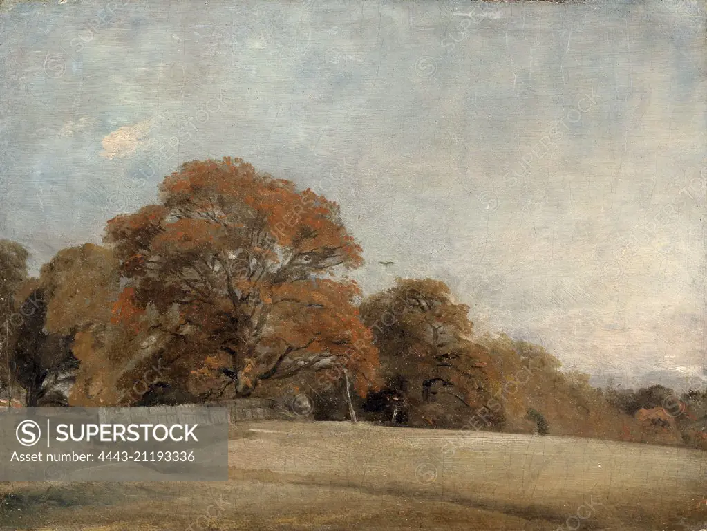 An Autumnal Landscape at East Bergholt, John Constable, 1776-1837, British