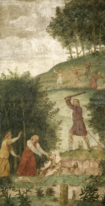 Bernardino Luini, Cephalus Punished at the Hunt, Italian, c. 1480-1532, c. 1520-1522, fresco