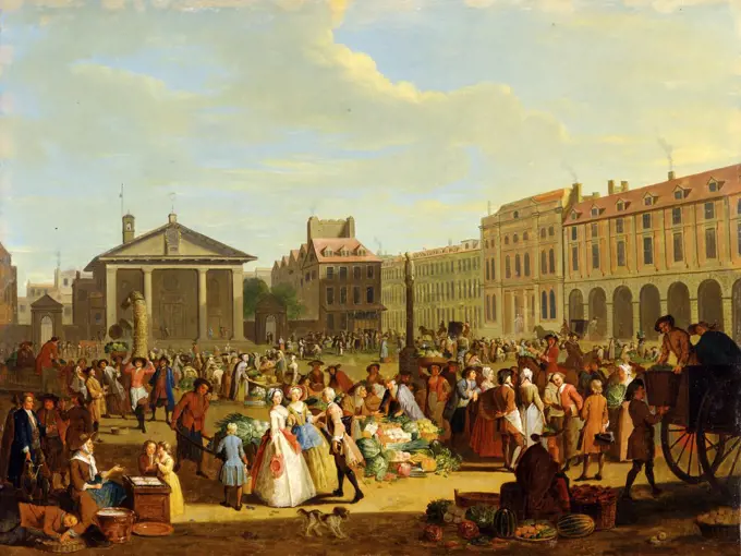 Covent Garden, London, Pieter Angillis, 1685-1734, Flemish