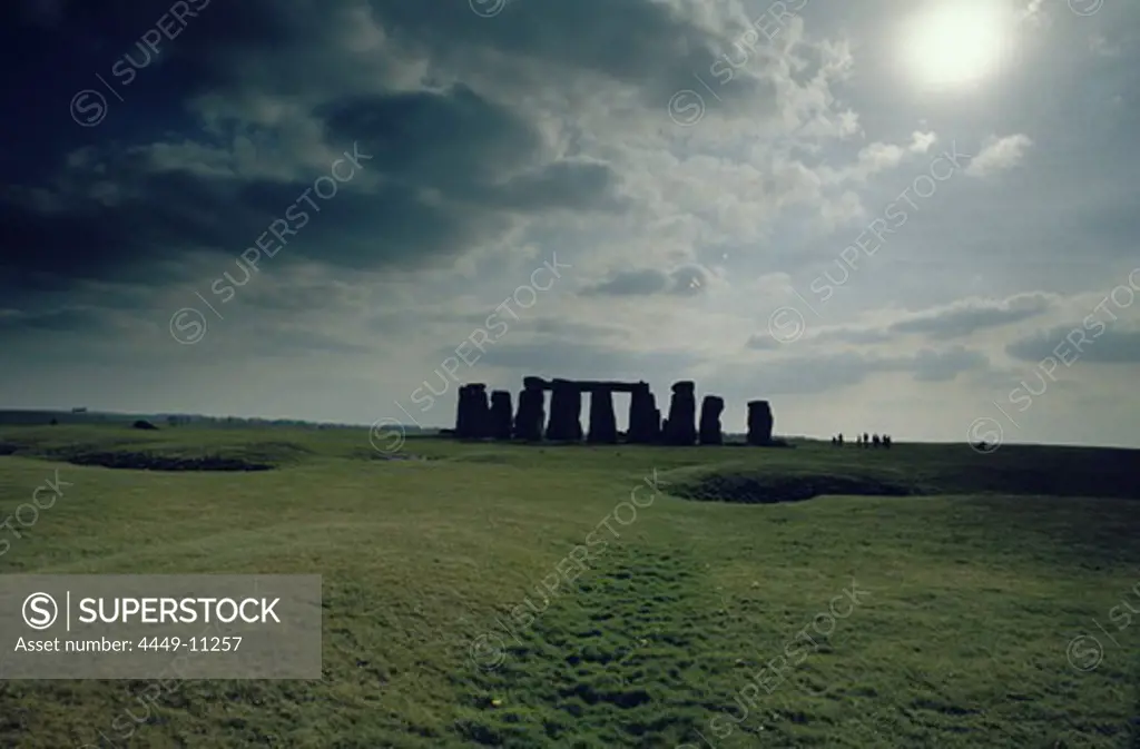 Prehistoric stone circle Stonehenge, Wiltshire, England