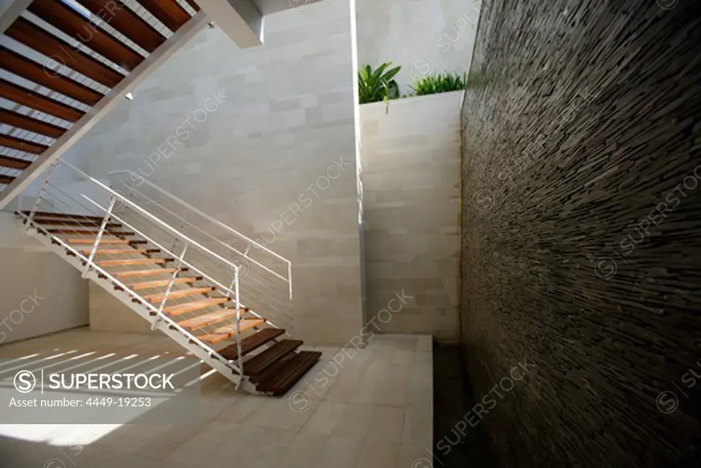 A sunlit staircase, Bali, Indonesia