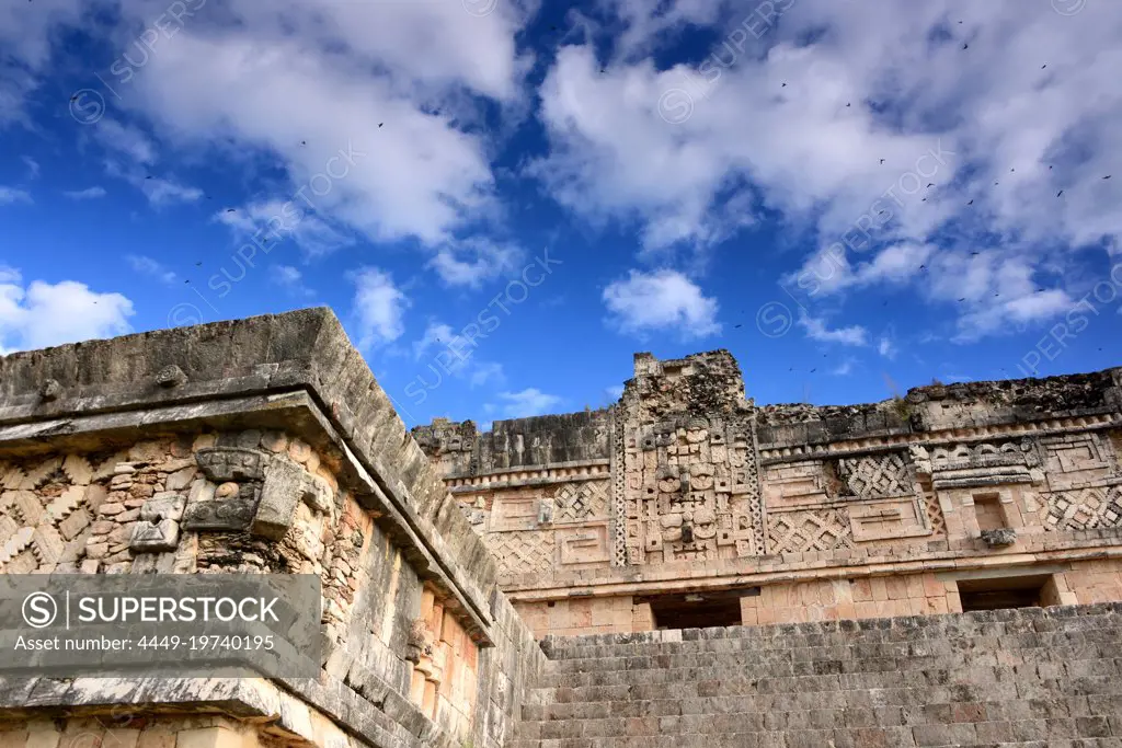 Mayan city of Uxmal on the Ruta Puuc, Yucatan, Mexico