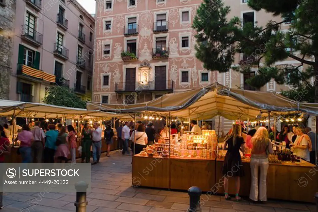 Placa del Pi, Barri Gotic, Ciutat Vella, Barcelona, Spain