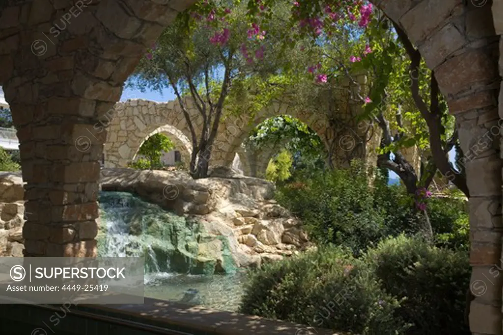 Waterfall at the Le Meridien Limassol Spa and Resort, hotel, Limassol, Cyprus