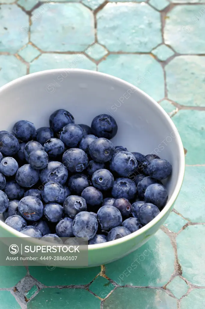 Blueberries in a bowl