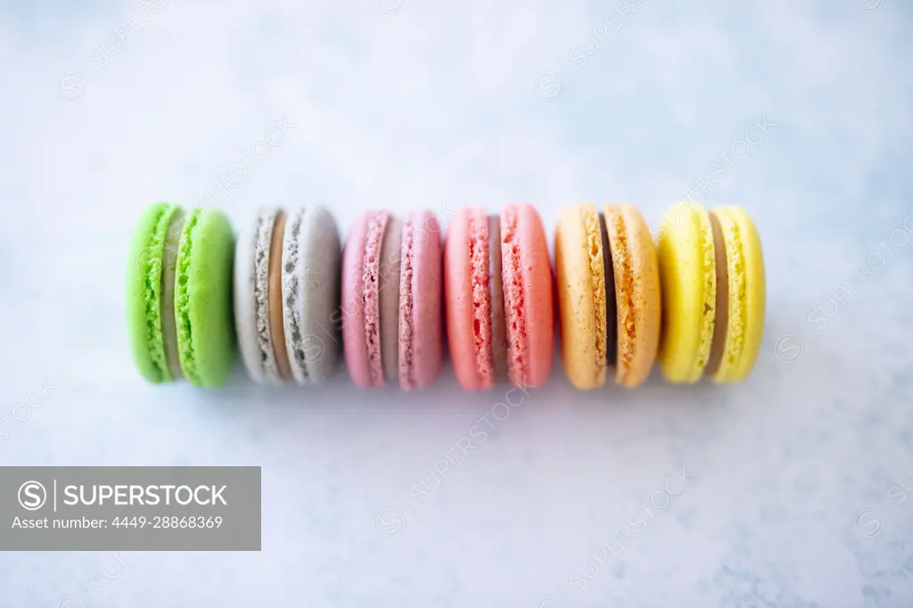 Macarons in rainbow colors (France)