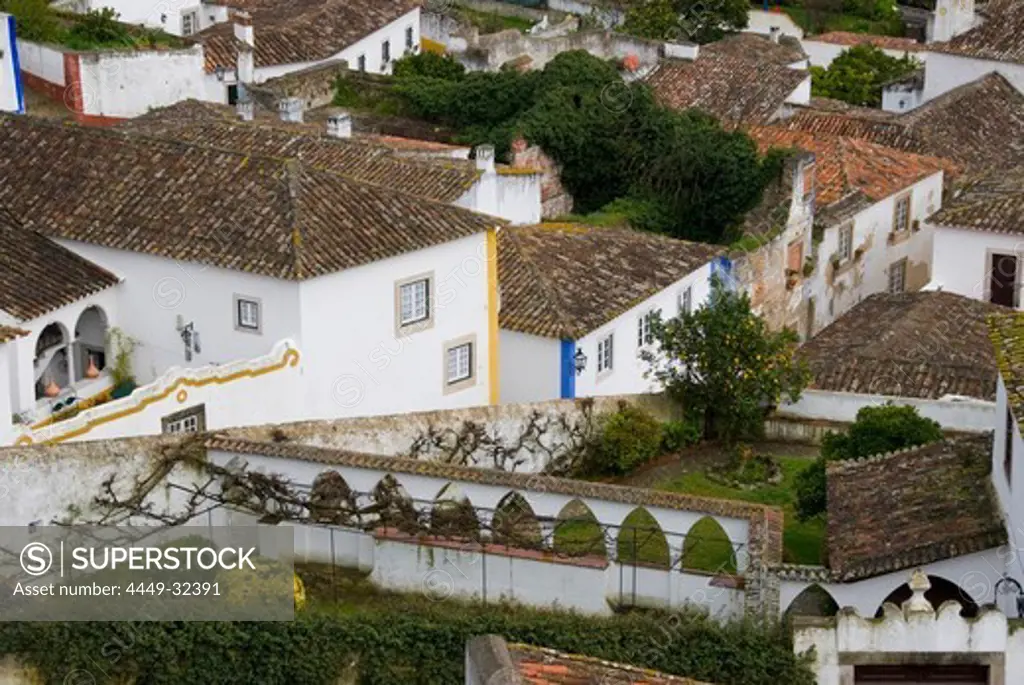 Old town of Obidos, Obidos, Leiria, Estremadura, Portugal