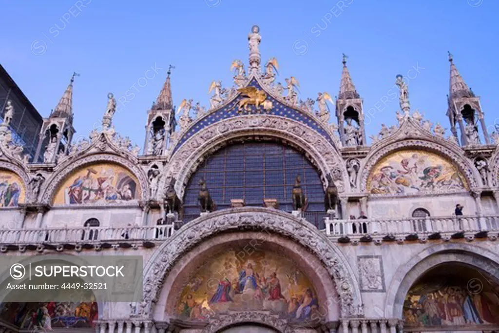 St Mark's Square with Basilica San Marco, Piazza San Marco, Venice, Italy, Europe