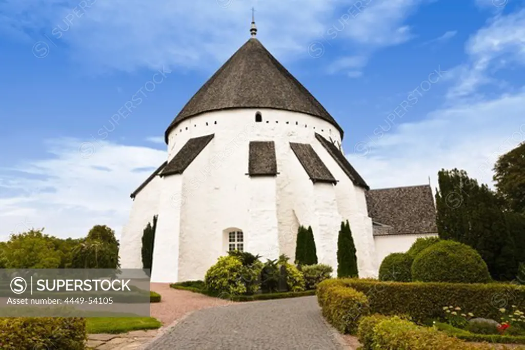 Osterlars Kirke, Oesterlars round church, Bornholm, Denmark, Europe