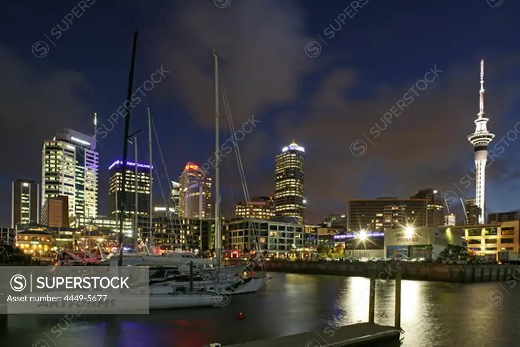 Water front central with skyline, Auckland, New Zealand