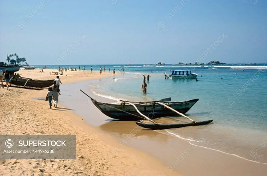 Hikkaduwa beach, Sri Lanka, Strand von Hikkaduwa, Ceylon Hikkaduwa beach