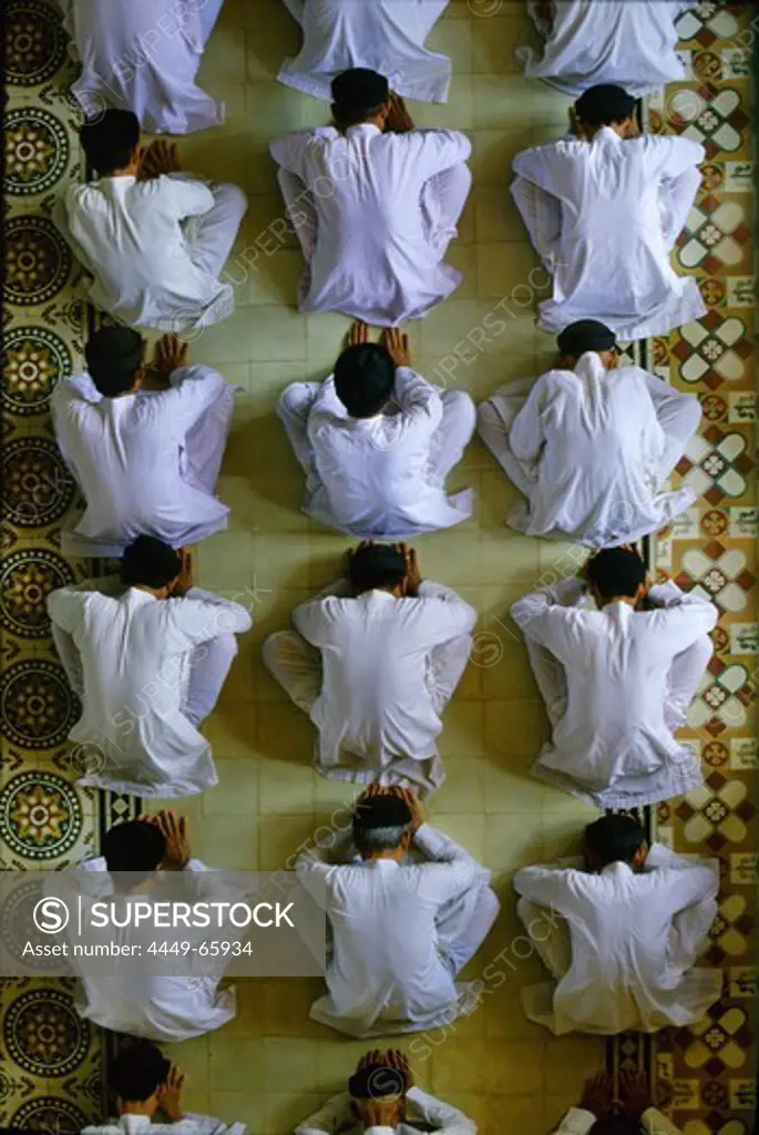 Cao Dai priests, Tay Ninh, Vietnam, Indochina, Asia