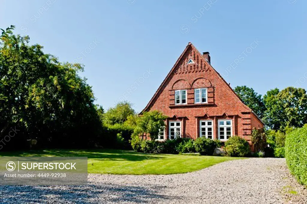 Old house in Gelting, Flensburg, Flensburg Fjord, Schleswig-Flensburg, Schleswig-Holstein, Germany