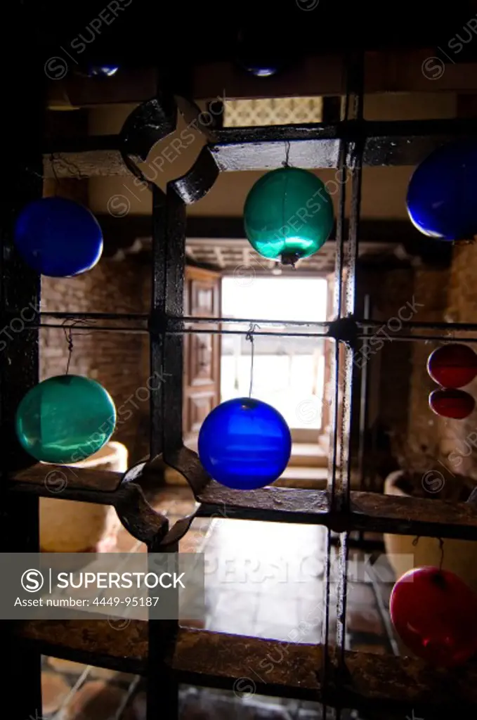 Different coloured glass balls, Venice, Italy, Bavaria, Germany