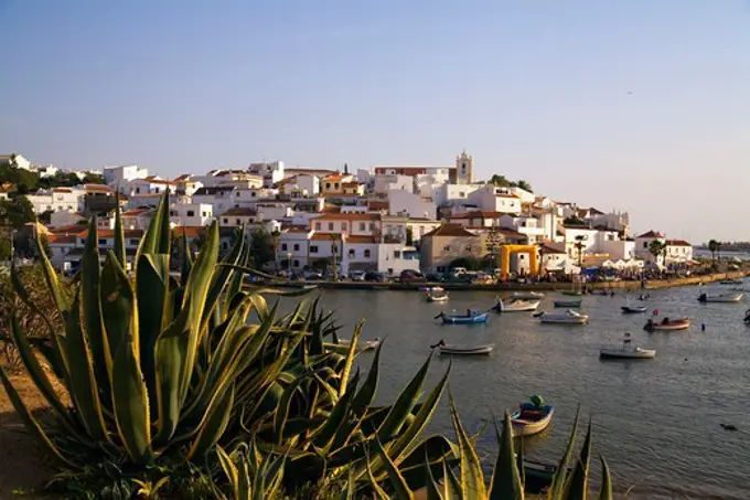 Portugal Algarve Ferragudo village sunset