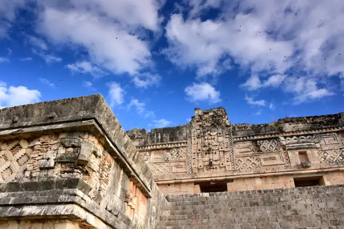 Mayan city of Uxmal on the Ruta Puuc, Yucatan, Mexico