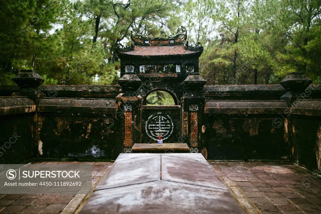 Tu Duc's tomb, also known as the Summer Palace, in Hue, Vietnam.