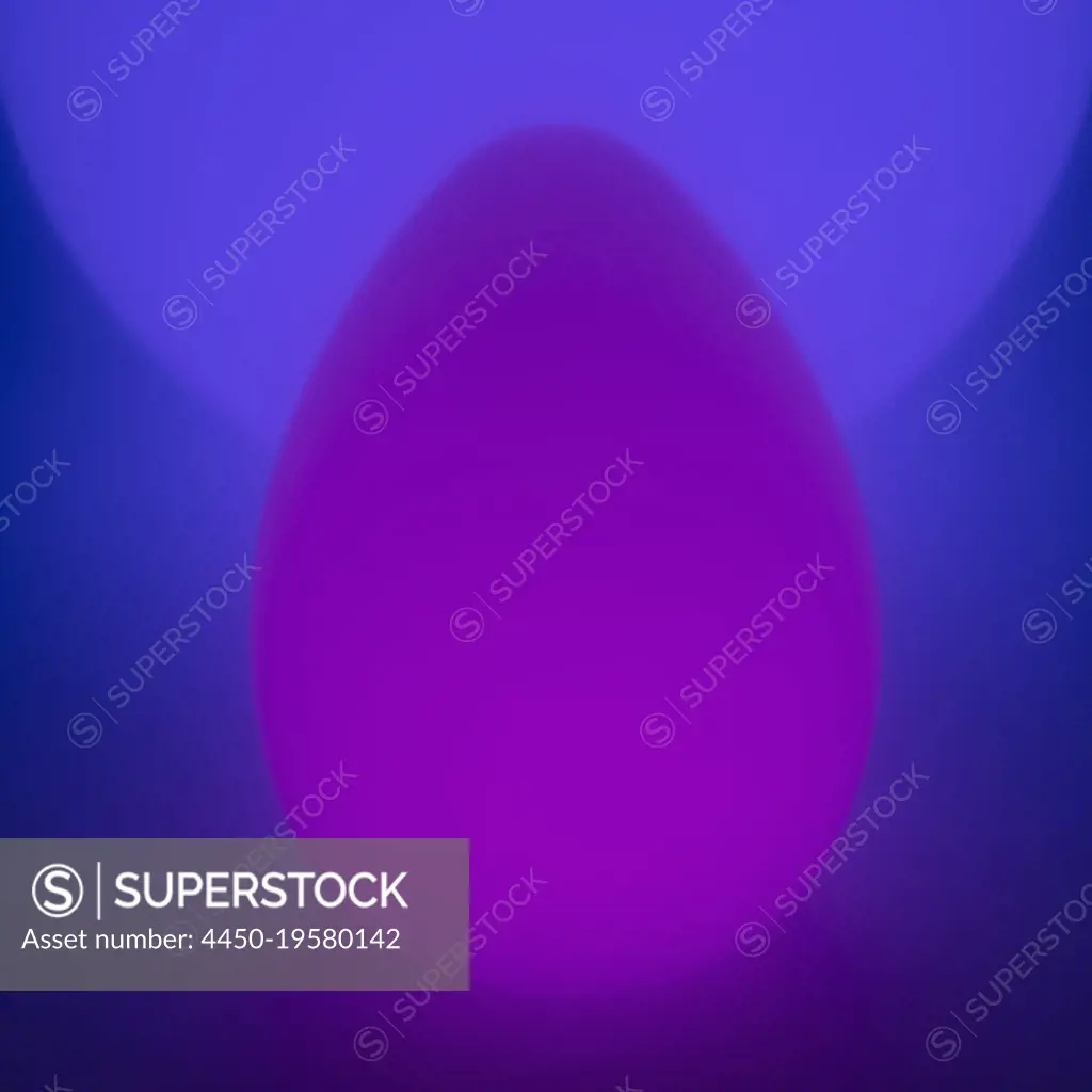 Glowing oval shaped orb, spherical orb in background